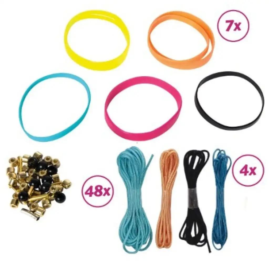 LENA: Színpompás karkötőkészítő kreataív szett kép 2