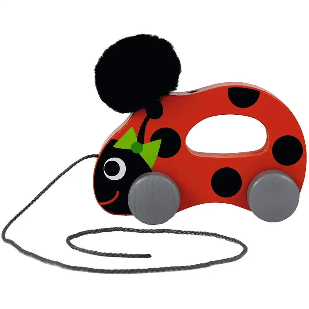 Guruló katicabogár fa húzós játék - Trefl kép 2