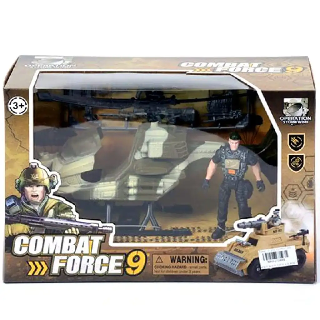 Katonai helikopter figurával kép 1