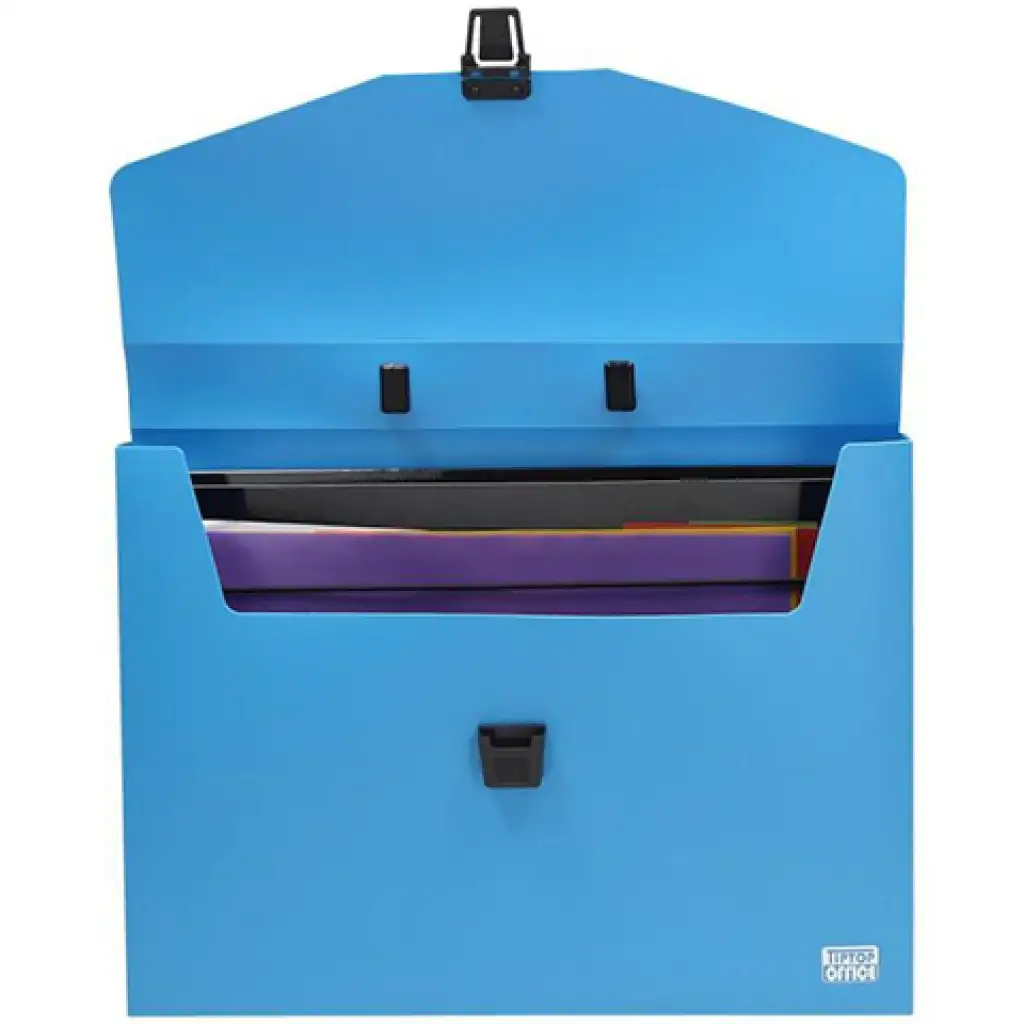 Spirit: Kék, csatos irattartó mappa A4 fogantyúval kép 2