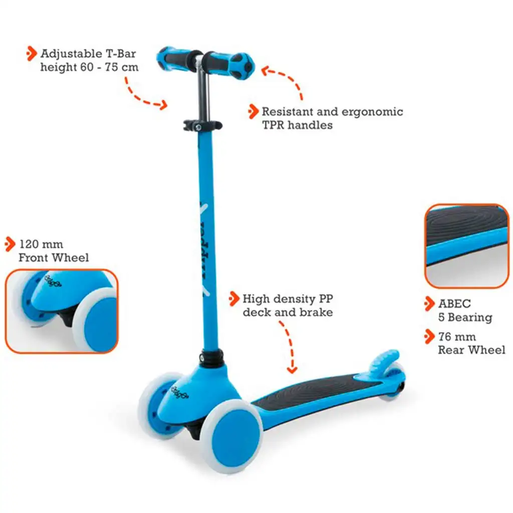 On and Go kék háromkerekű roller  - Mondo Toys kép 2