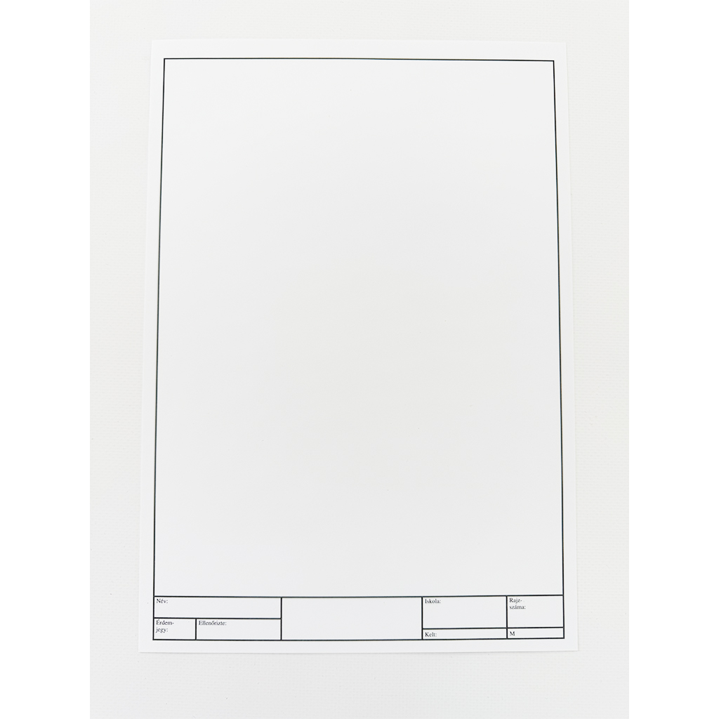Keretezett famentes rajzlap A/4 180g