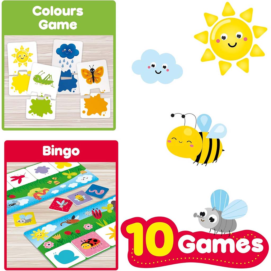 Carotina baby: Készségfejlesztő játékgyűjtemény kicsiknek 10 különböző játékkal - Lisciani kép 5