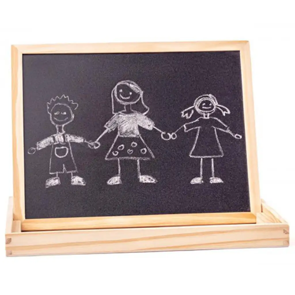 Állatos kétoldalas mágnestábla szett fa kerettel - Woodyland kép 2