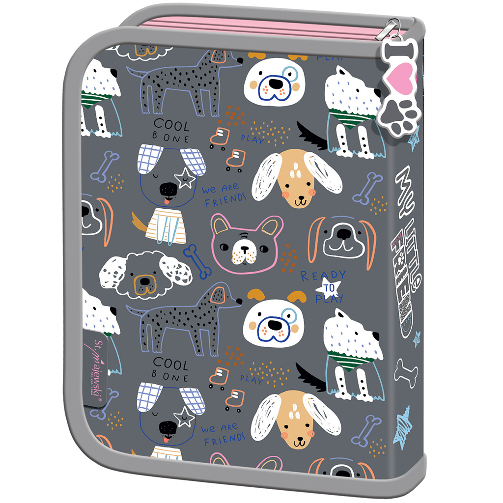 My Little Friend kutyás kihajtható tolltartó 20,5x13,5x3,5cm kép 2