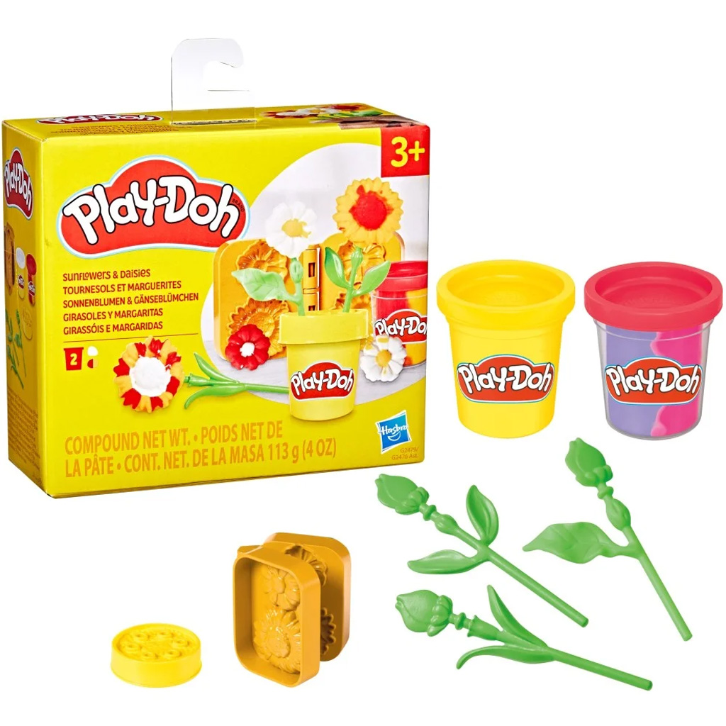 Play-Doh: Kis virágok - Napraforgó és százszorszép gyurmaszett - Hasbro kép 2