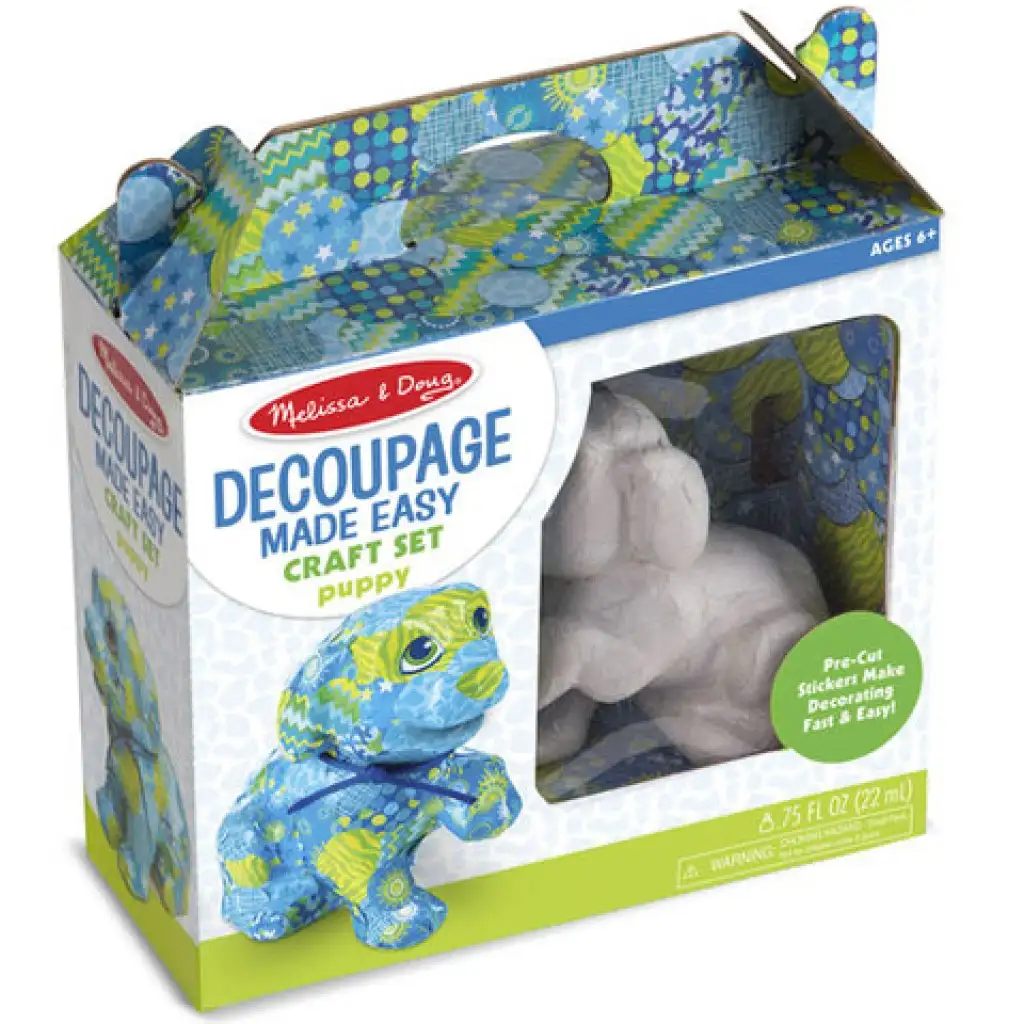 Kiskutya decoupage szett - Melissa & Doug