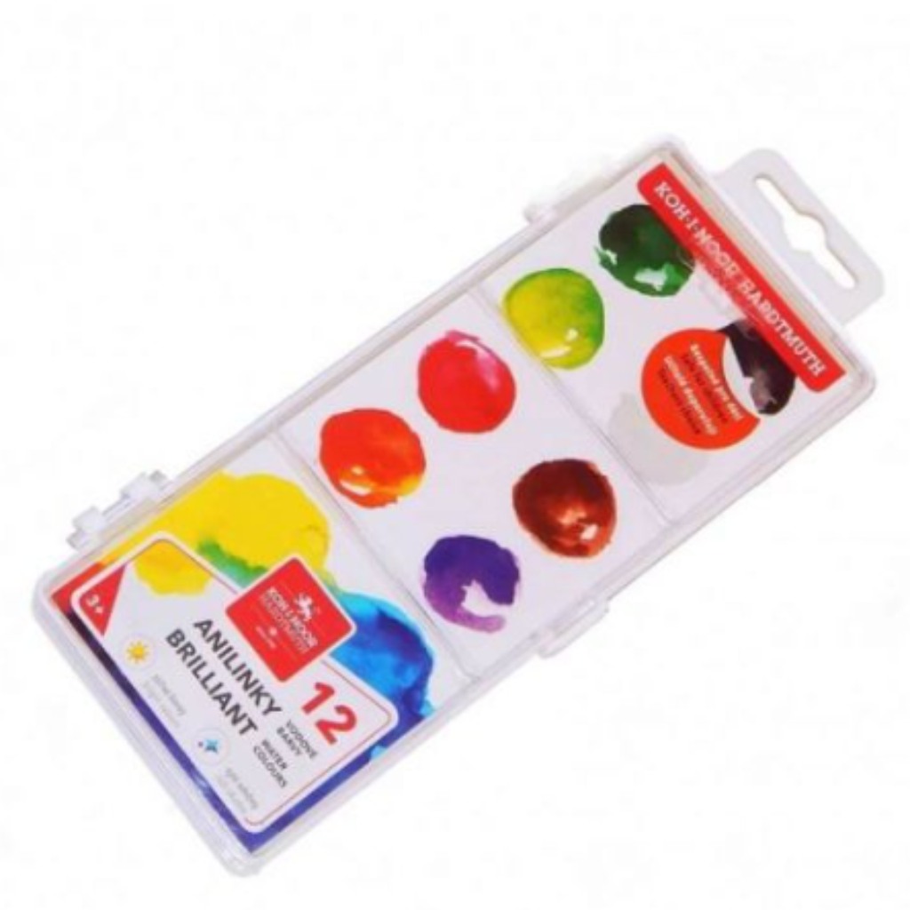 ICO: KOH-I-NOOR 12 brilliáns színű vízfesték szett kép 1