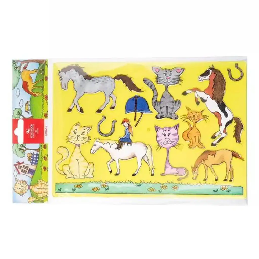 ICO: Koh-I-Noor Rajzolósablon Lovakkal és cicákkal kép 1