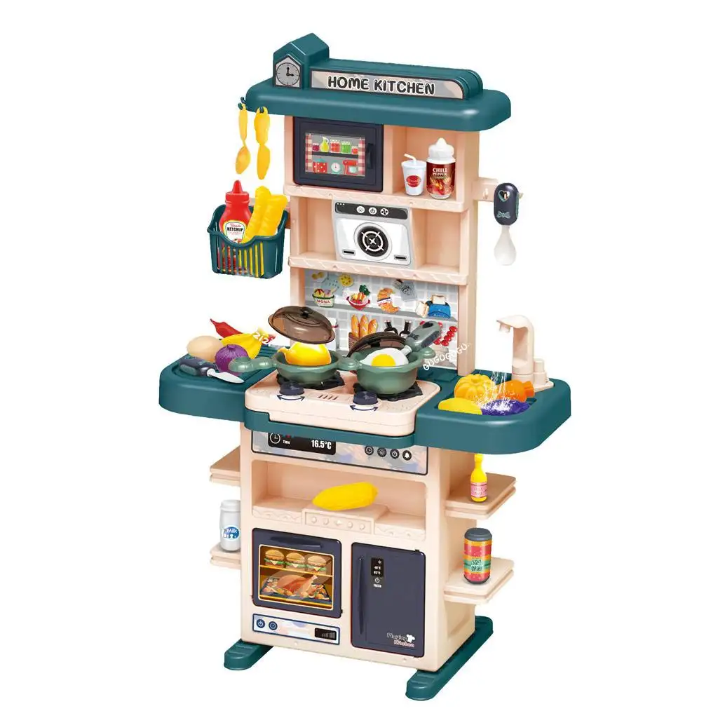 Konyhai zöld játékszett fénnyel és hanggal 43db-os kép 2