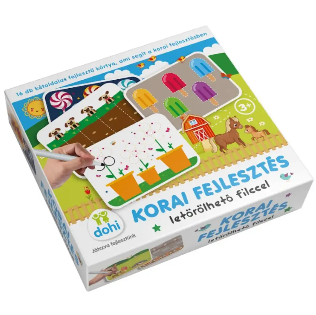 Korai fejlesztés szett letörölhető filccel