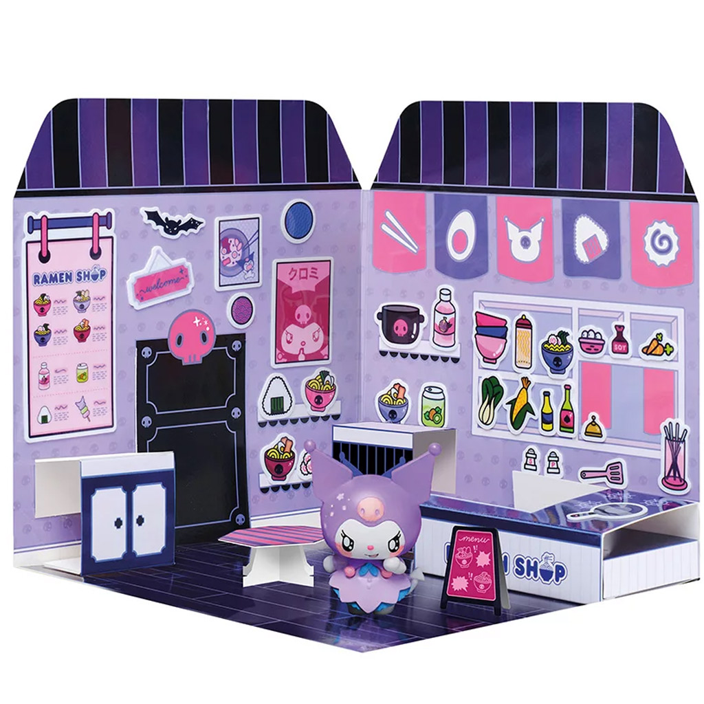 Hello Kitty: Kuromi Ramen Shop figura matricázható házzal - Comansi kép 3