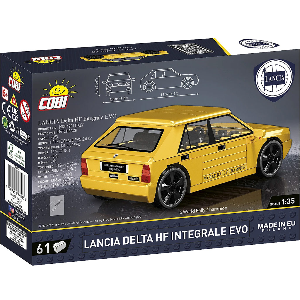 COBI: Lancia Delta HF Integrale EVO építőjáték (24515) kép 4