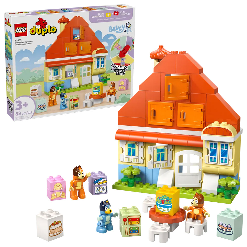 LEGO® DUPLO®: Bluey™ családi háza memóriajáték (10459)