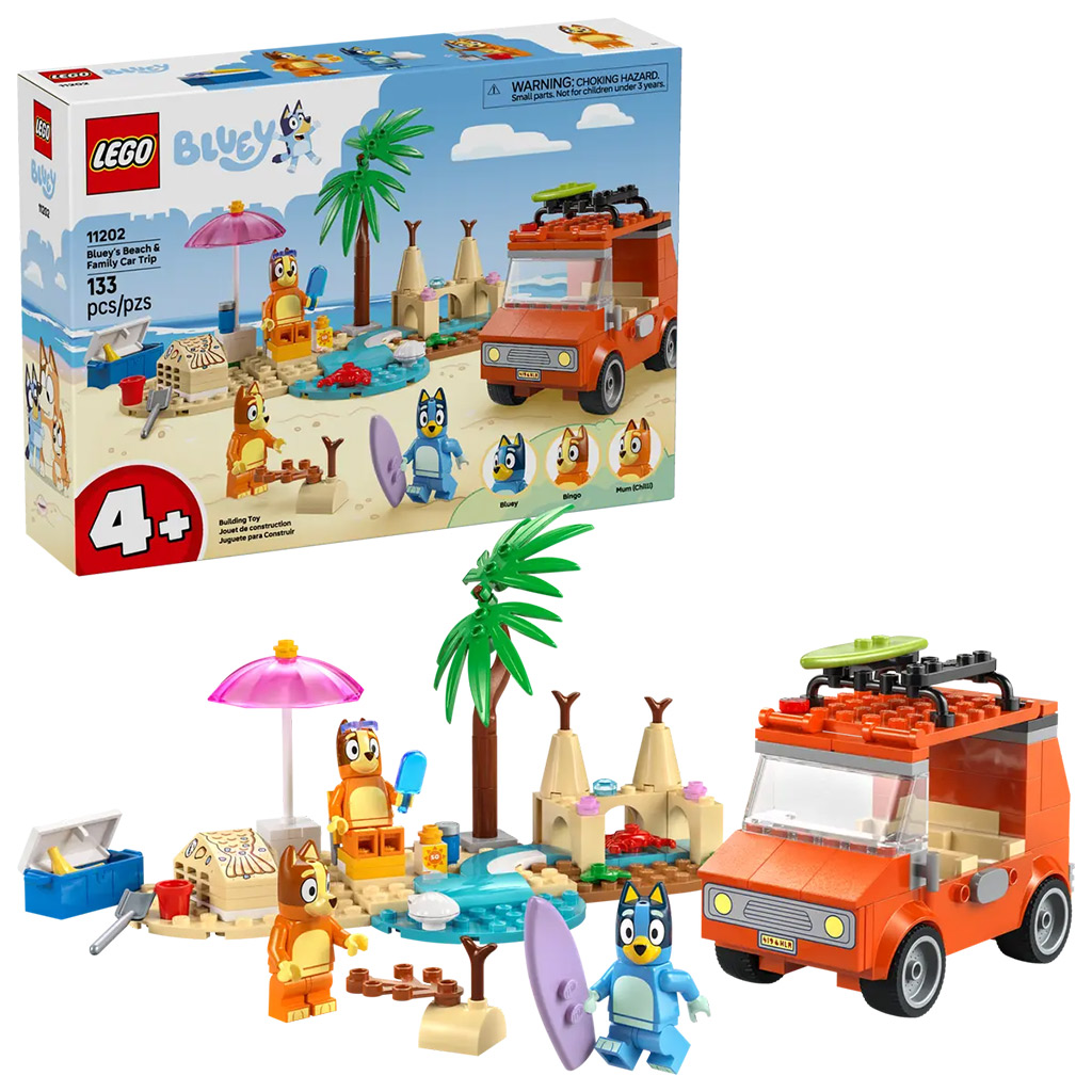 LEGO® Bluey™: Bluey és családja a tengerpartra utazik (11202L)