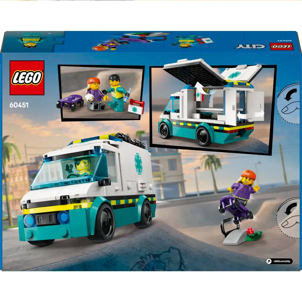 LEGO® City: Sürgősségi mentőautó (60451) kép 5