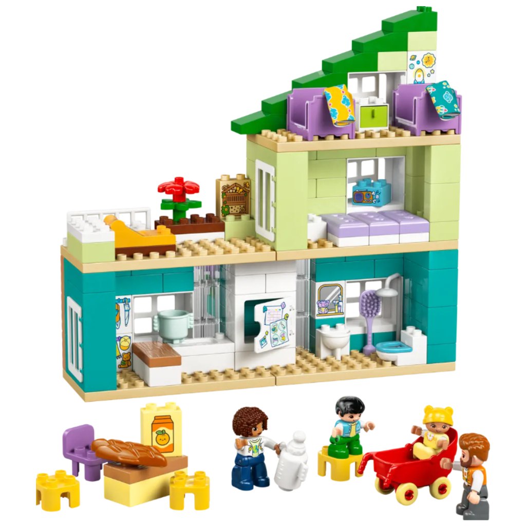 LEGO® DUPLO®: 3 az 1-ben modern családi ház figurákkal (10470) kép 2