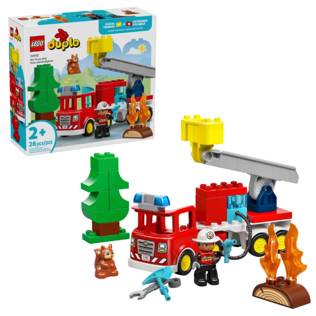 LEGO® DUPLO®: Tűzoltóautó tömlővel és tűzoltóval (10473) kép 1