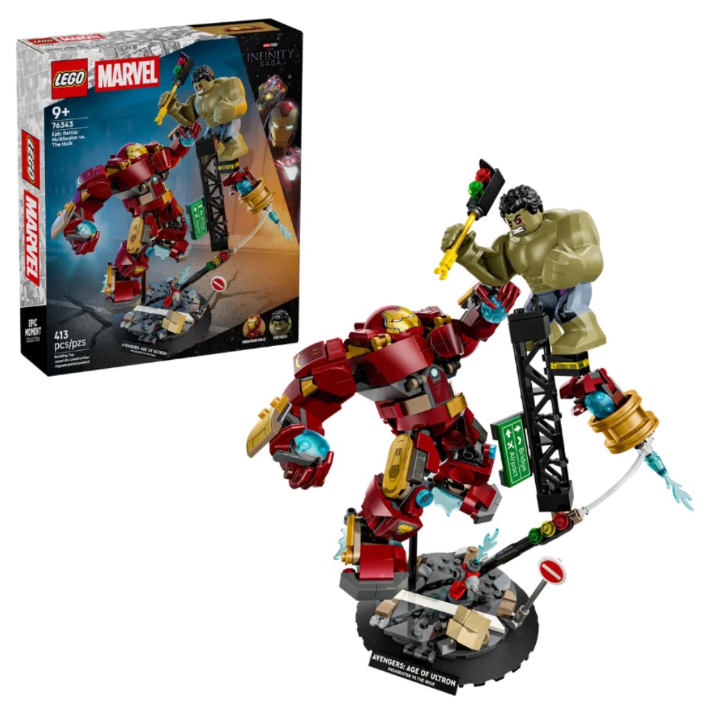 LEGO® Marvel: Hulkbuster és Hulk óriási csatája (76343)