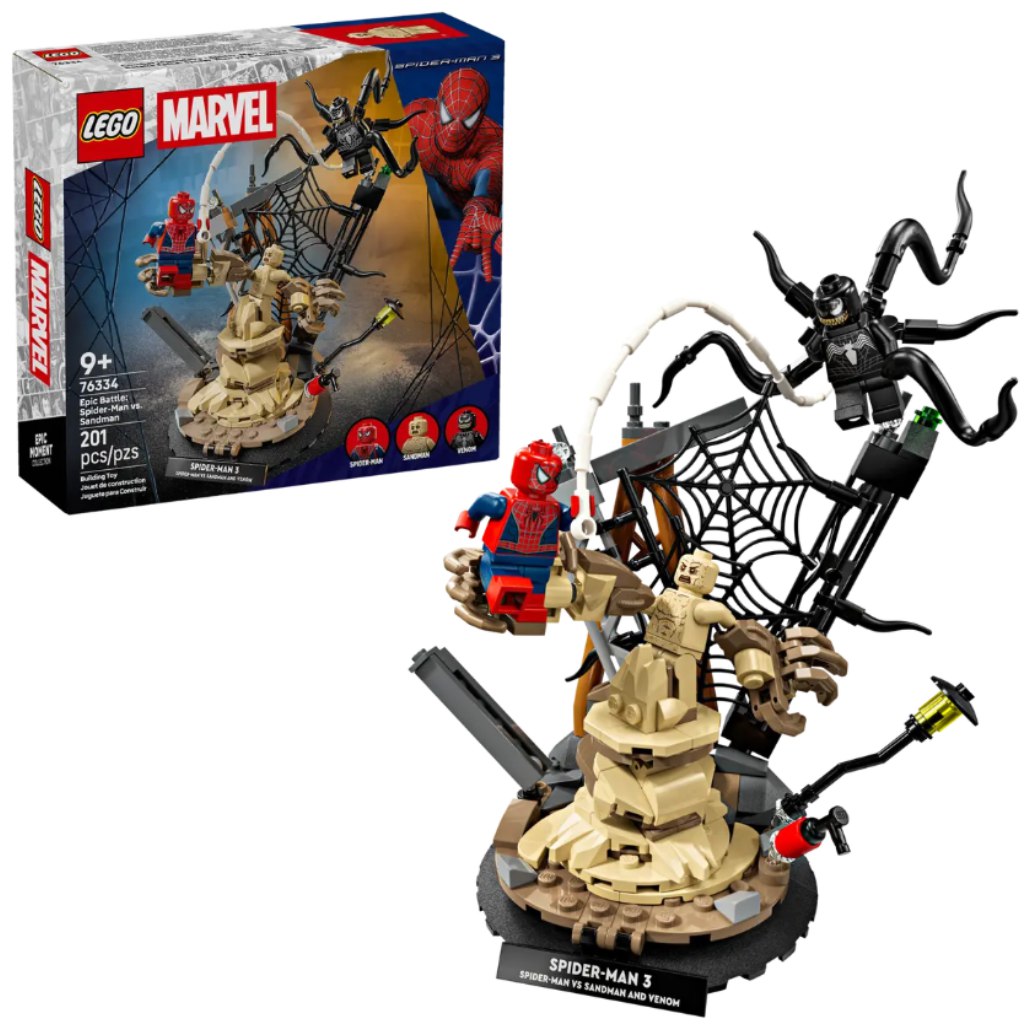 LEGO® Marvel: Pókember és Homokember óriási csatája (76334)