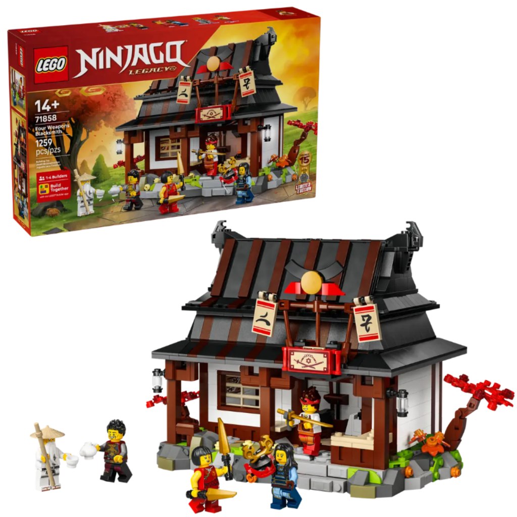 LEGO® Ninjago: Négy Fegyver Kovácsműhely, 15. évforduló (71858)