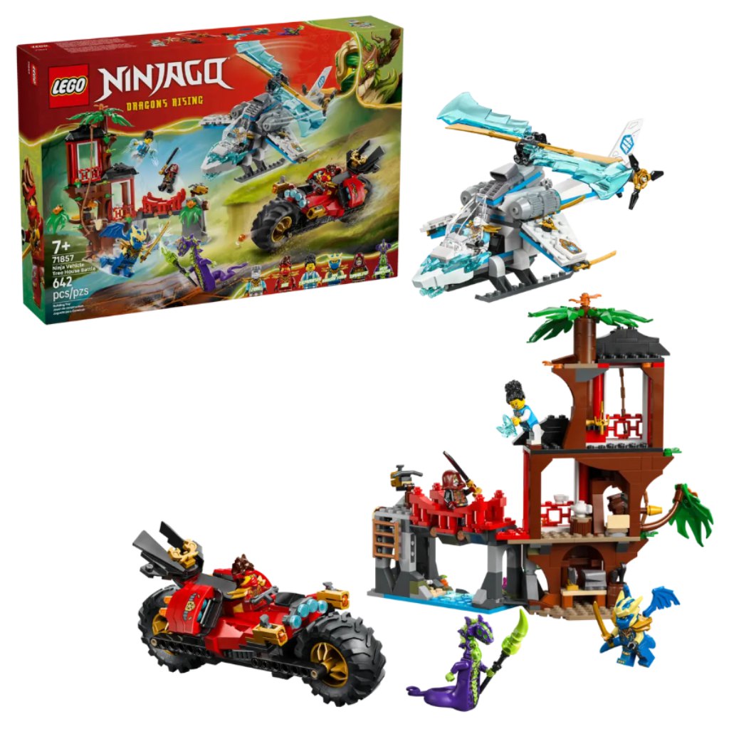 LEGO® Ninjago: Nindzsajárművek csatája a lombháznál (71857)