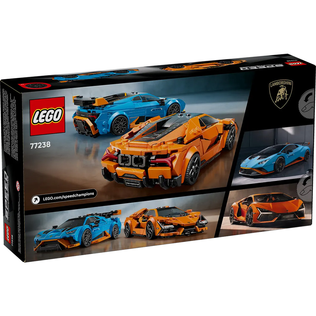 LEGO® Speed Champions: Lamborghini Revuelto és Huracán STO (77238) kép 6