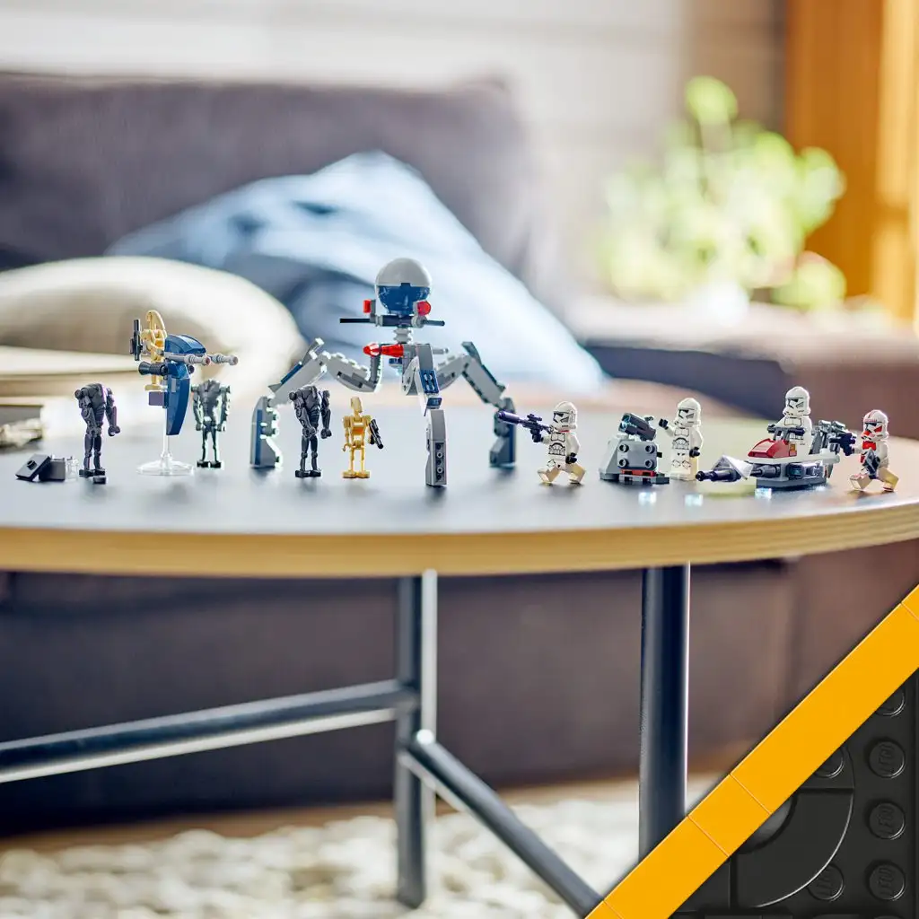 LEGO® Star Wars™: Klónkatona™ és harci droid™ harci csomag (75372) kép 5