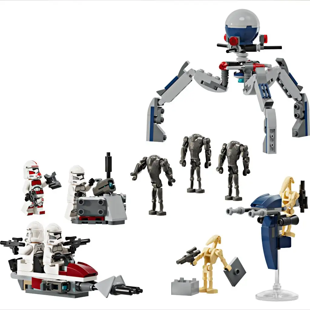 LEGO® Star Wars™: Klónkatona™ és harci droid™ harci csomag (75372) kép 2