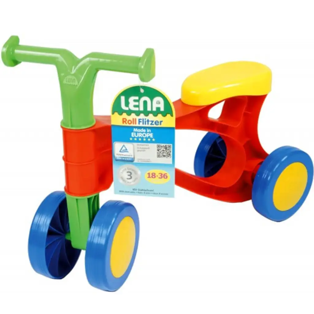 LENA: Lábbal hajtós piros kismotor kép 2