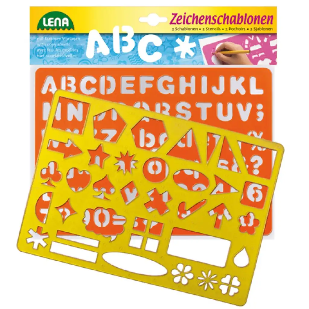 LENA: Számok, betűk és jelek rajzsablon kép 1