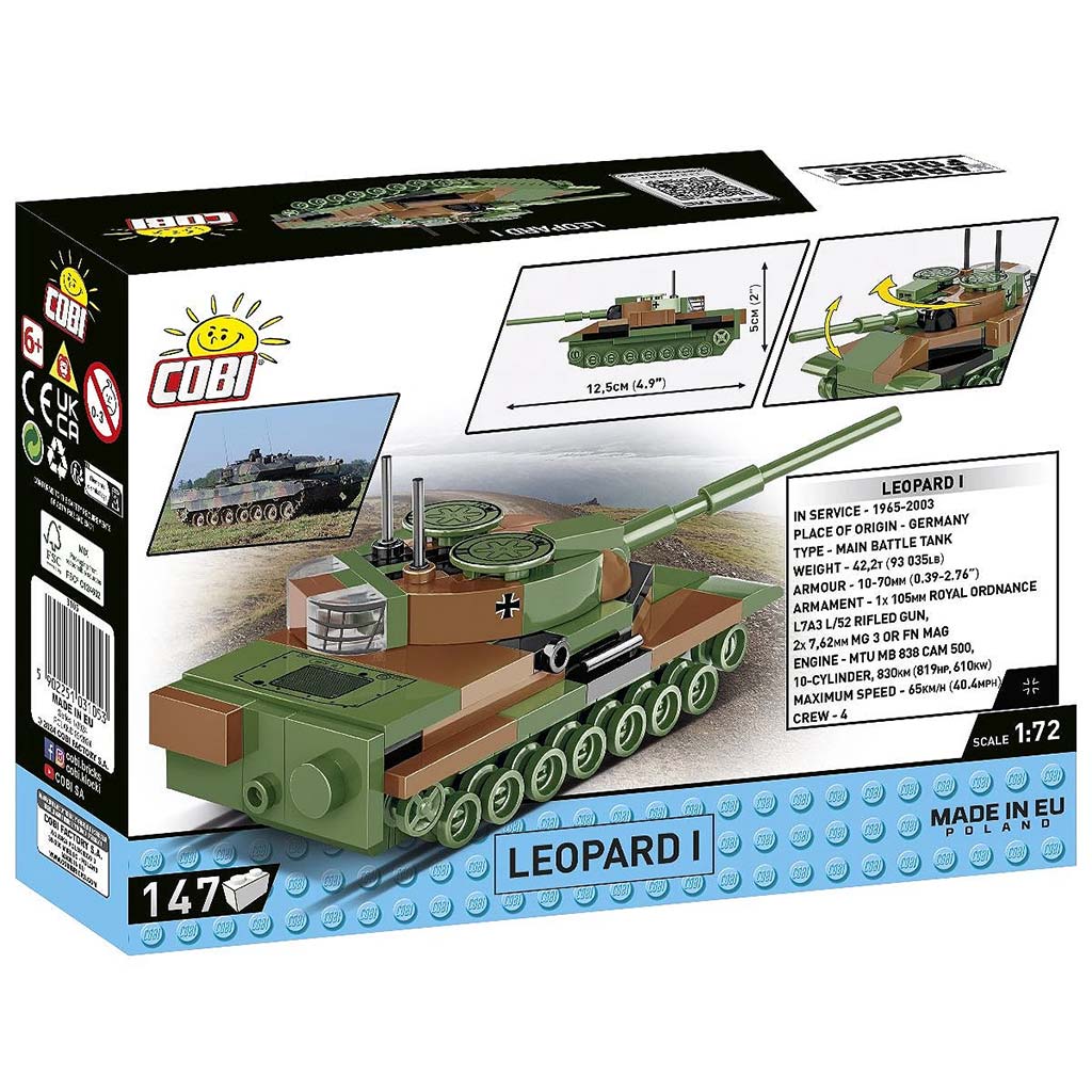 COBI: Leopard 1 tank építőjáték (3105) kép 5