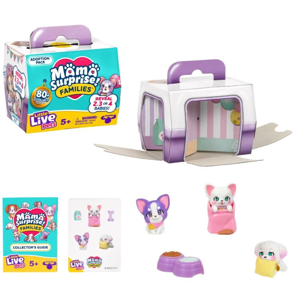 Little Live Pets: Mama Surprise - Örökbefogadás meglepetés szett kép 3