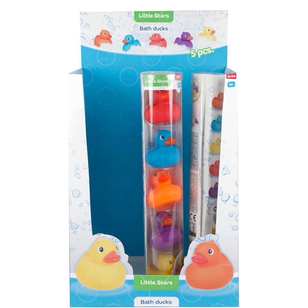 Little Stars színes fürdő kacsa 5db-os szett