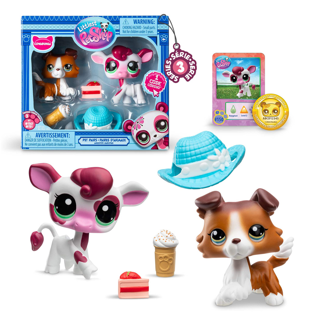 Littlest Pet Shop: Dupla kisállat figura csomag S3 többféle változatban 1db kép 2