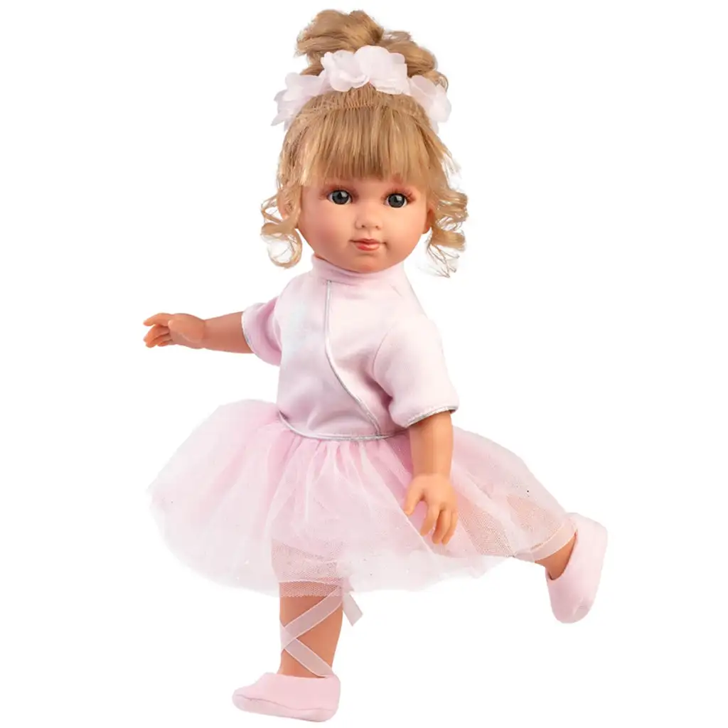 Llorens: Elena 35cm-es baba balett ruhában