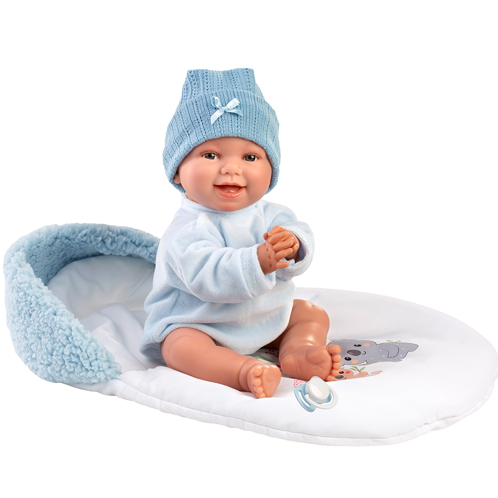 Llorens: Liam 38cm-es síró baba hálózsákkal kép 2