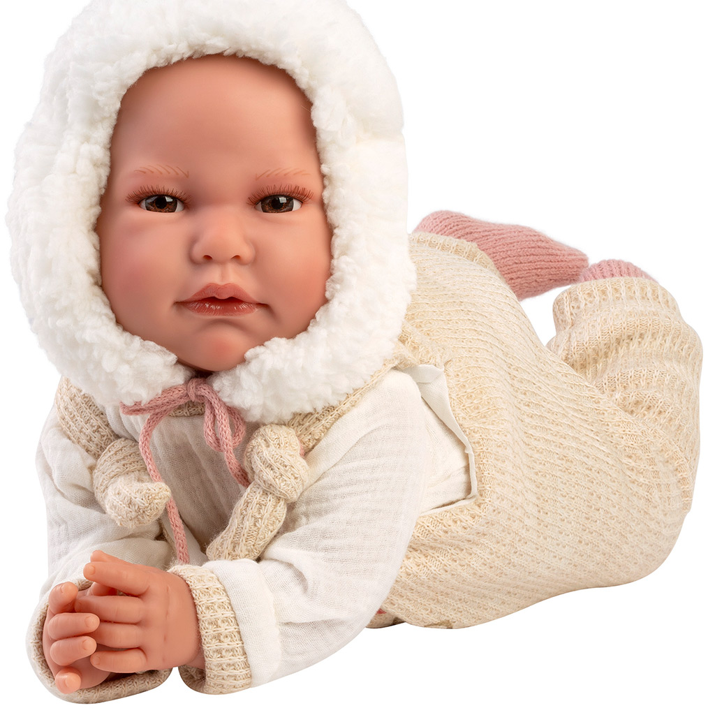 Llorens: Luis 45cm-es síró baba cumisüveggel és cumival kép 3