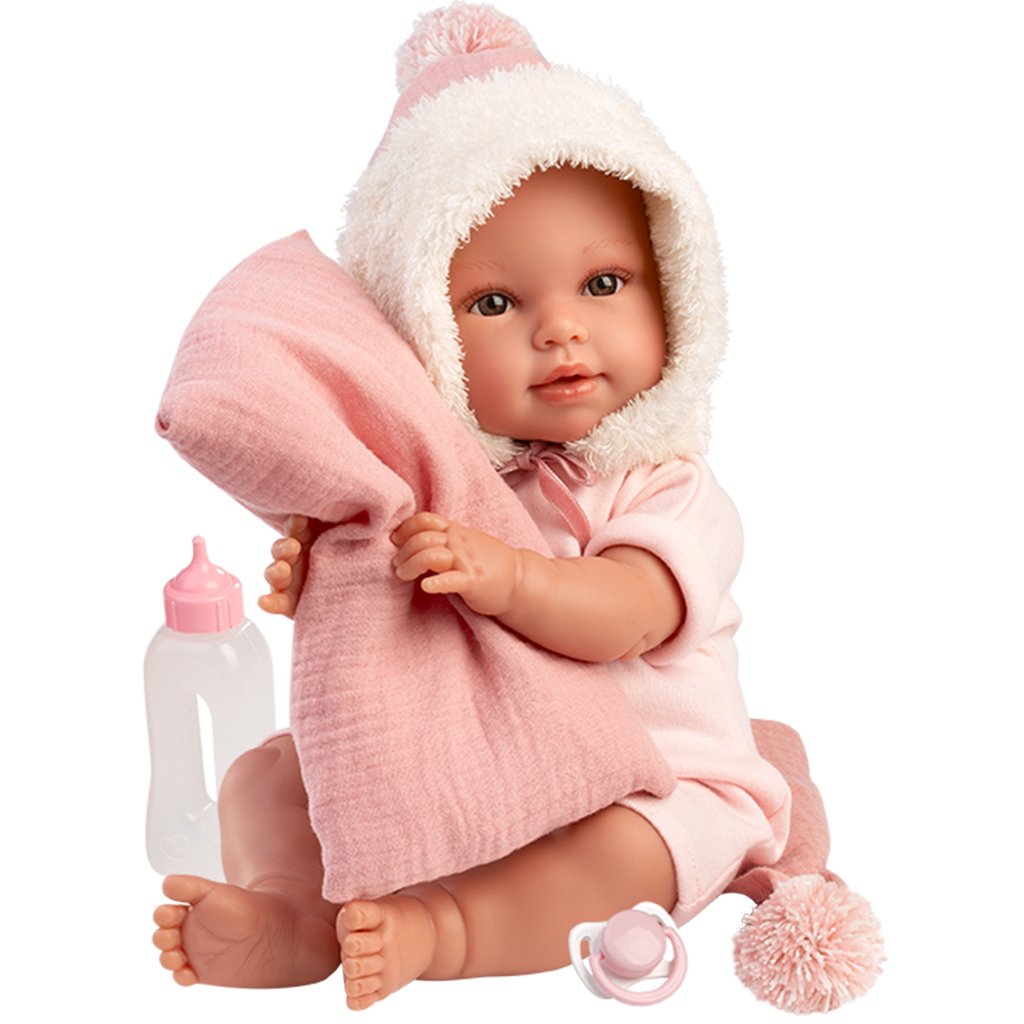 Llorens: Olivia 38cm-es síró baba takaróval kép 4