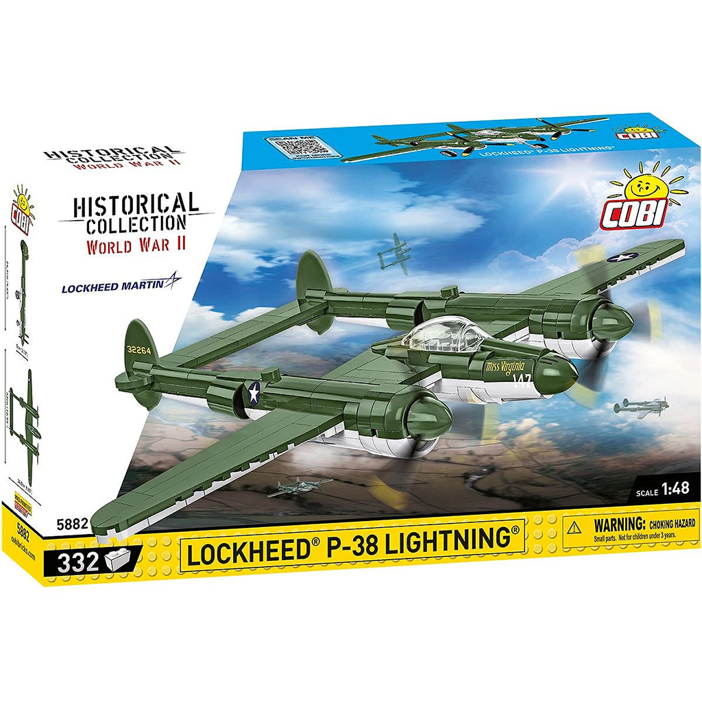 COBI: Lockheed P-38 Lightning repülő építőjáték (5882)