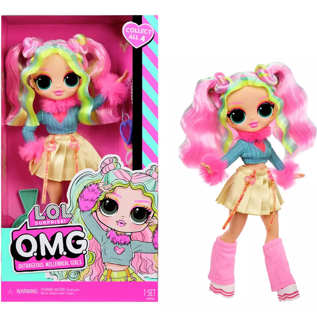 L.O.L. Surprise OMG Bubblegum DJ divatbaba kiegészítőkkel