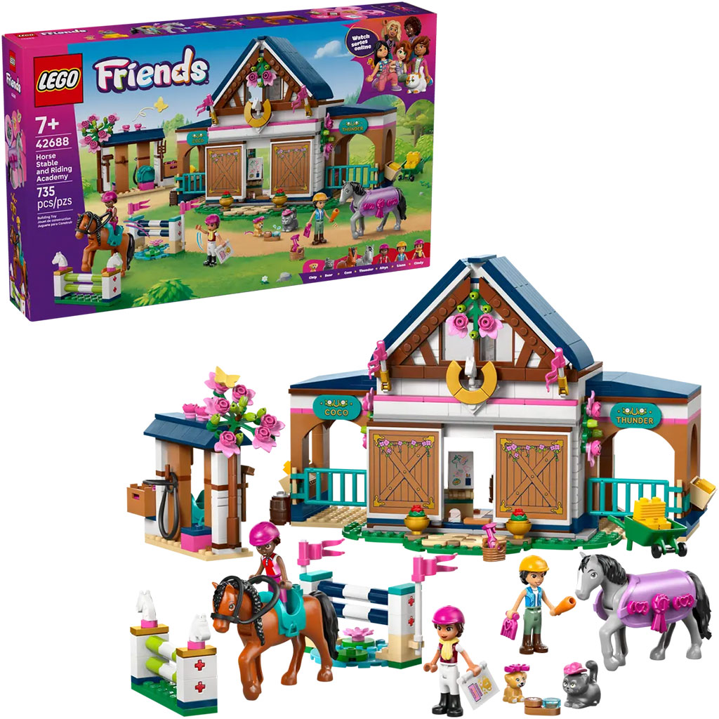 LEGO® Friends: Lovarda és lovasiskola (42688)