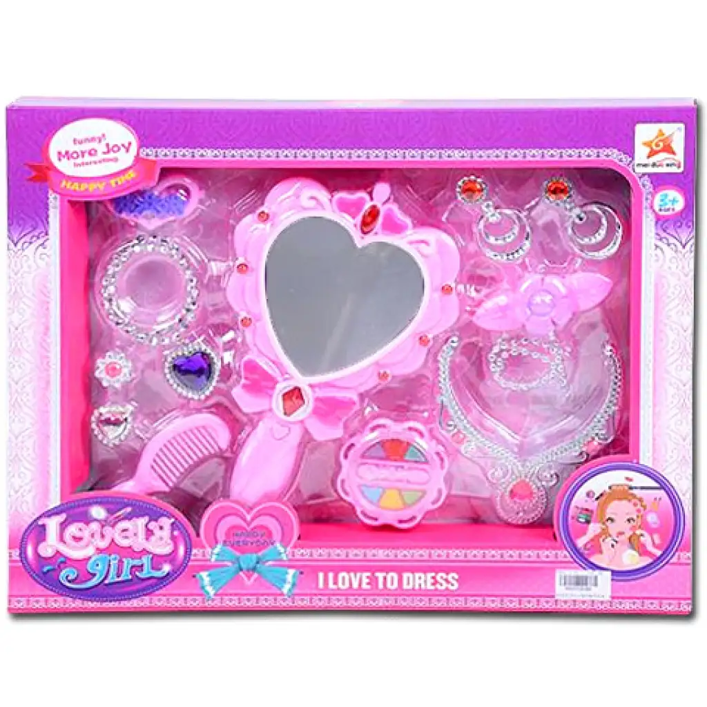 Lovely Girl szépségszett világító tükörrel