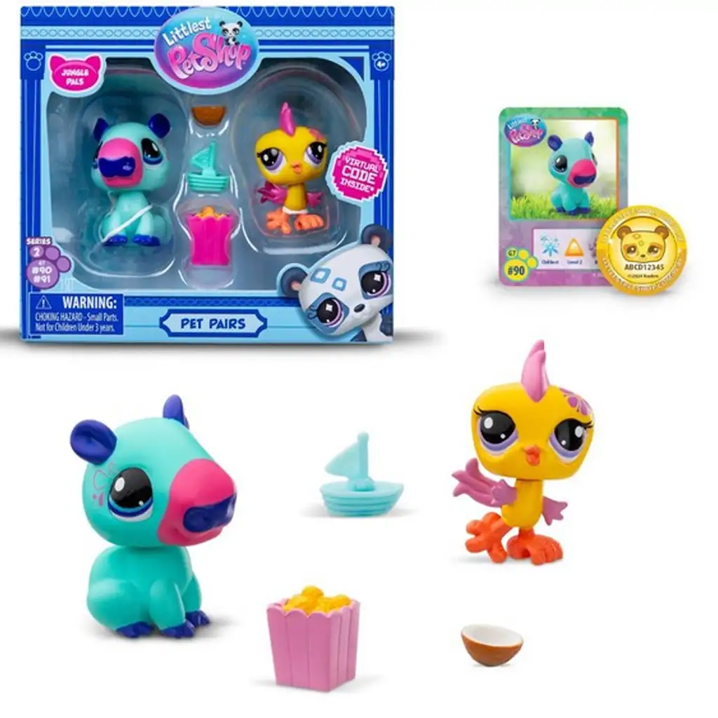 Littlest Pet Shop: Jungle Pals - Capybara és Papagáj figura csomag 2. Széria kép 1