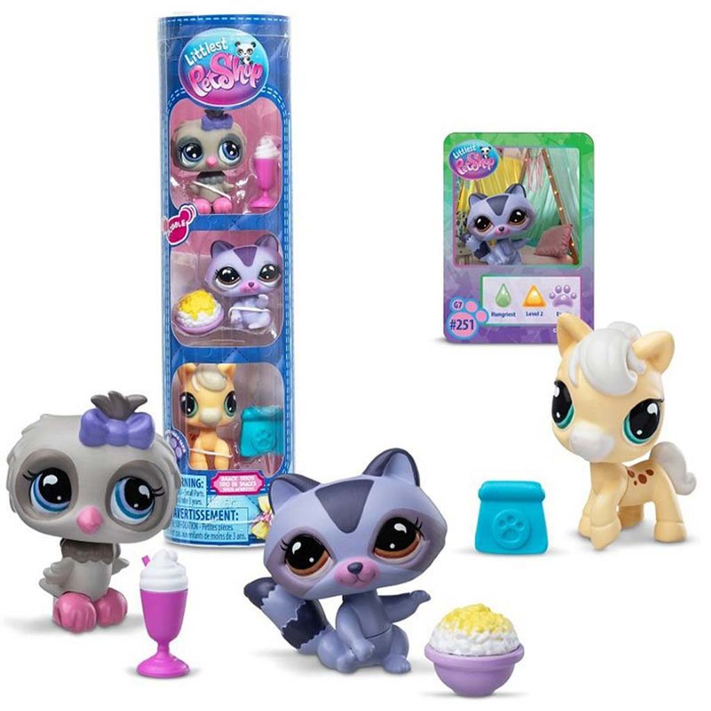 Littlest Pet Shop: Bagoly, mosómedve, póni 3db-os figura csomag 4. széria kép 1