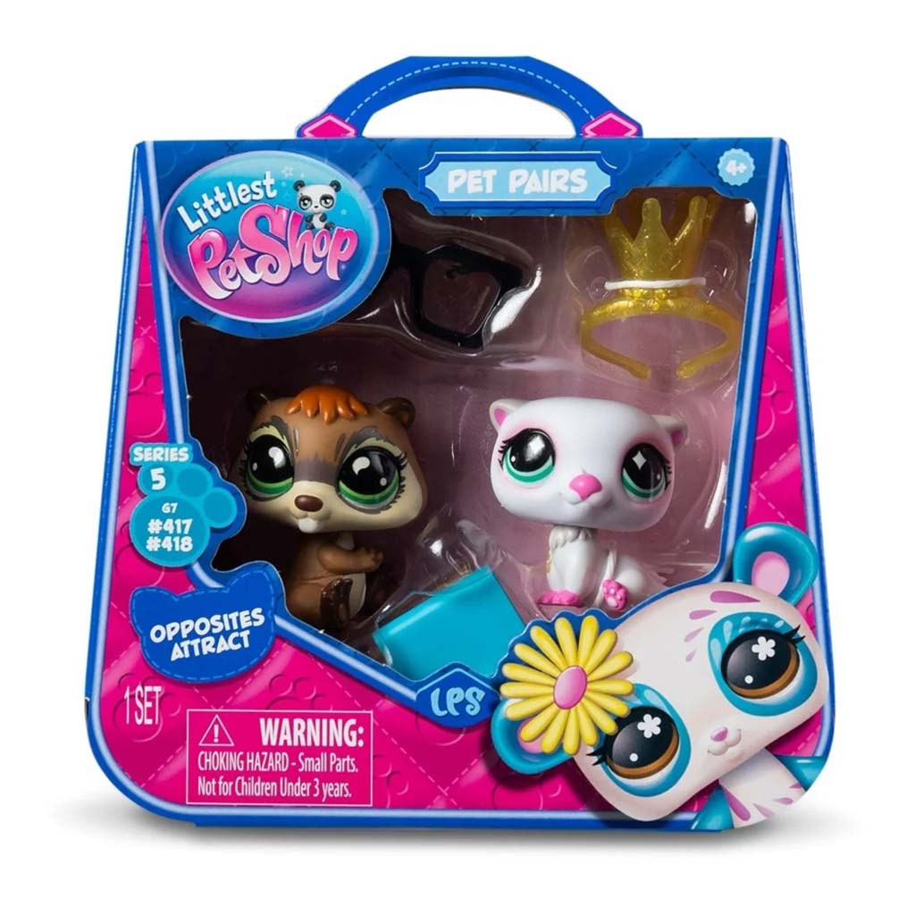 Littlest Pet Shop: Dupla kisállat figura csomag S5 - Hód és Vidra kép 1
