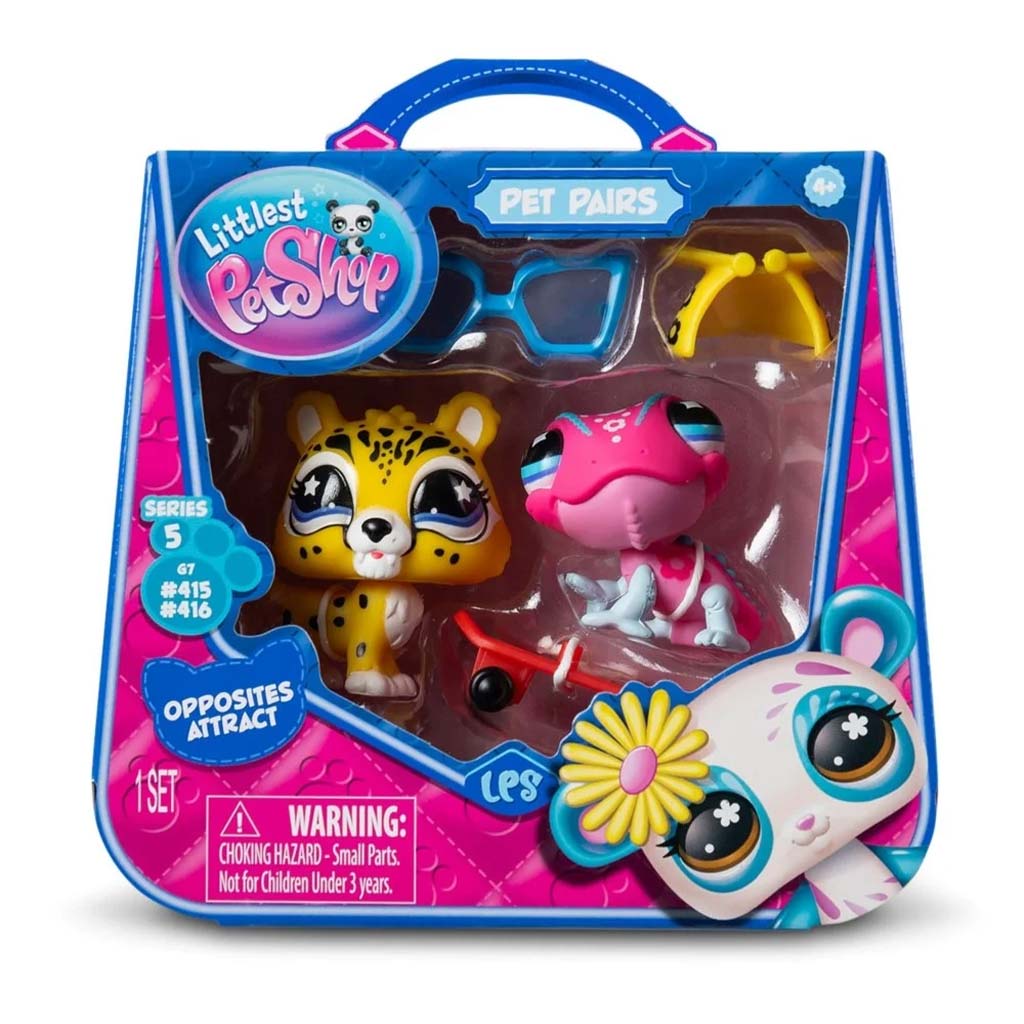 Littlest Pet Shop: Dupla kisállat figura csomag S5 - Kaméleon és Jaguár kép 1