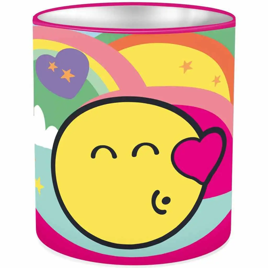 Luna: Emoji henger alakú fém asztali írószertartó 10x11cm