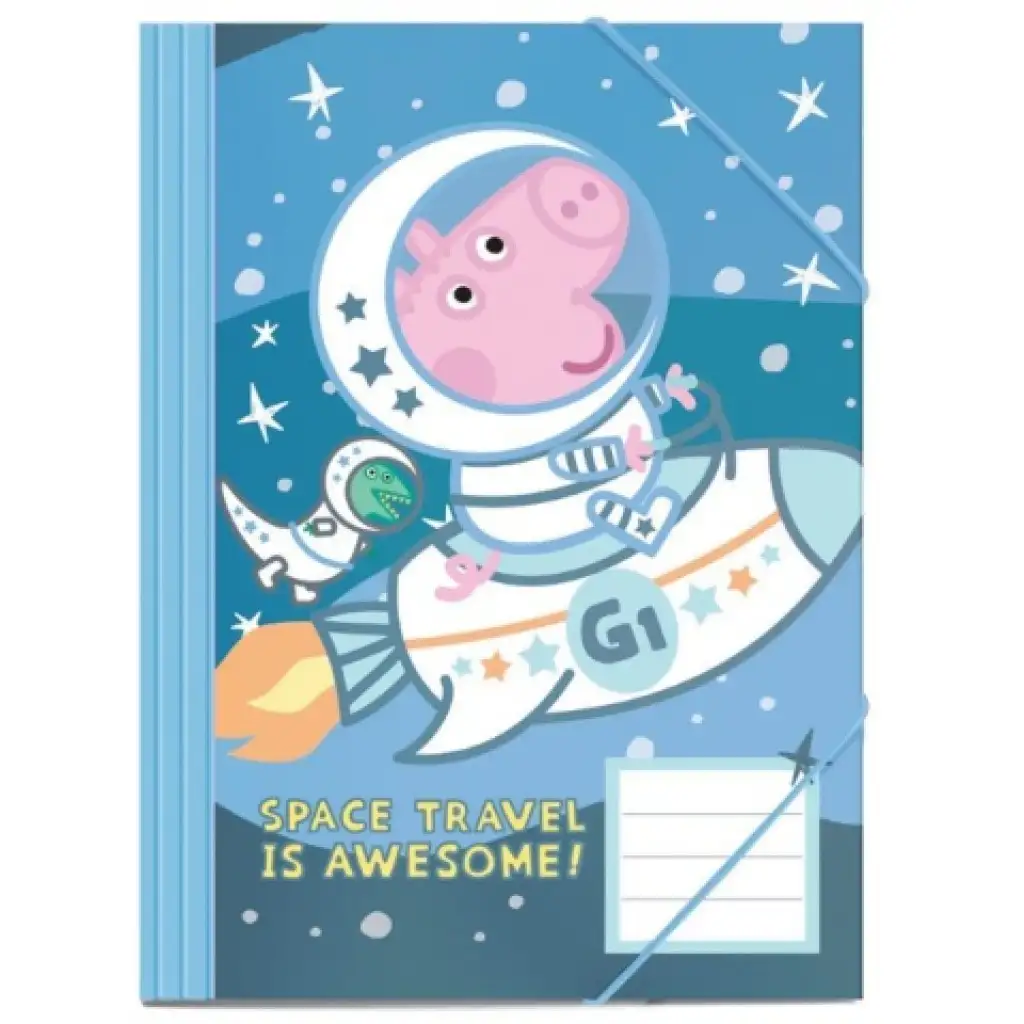 Peppa malac az űrben gumis mappa 25x35cm-es