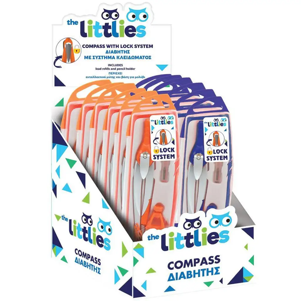 The Littlies: körző készlet zárral kétféle változatban 1db